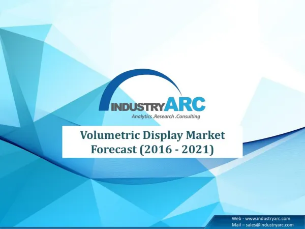 Volumetric Display Market Size & Industry Analysis by 2021