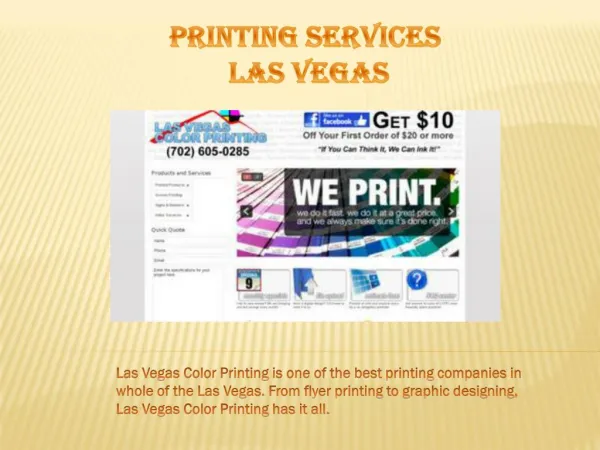 Printing Services Las Vegas Dt 