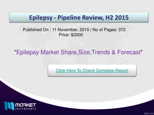Epilepsy Market Share