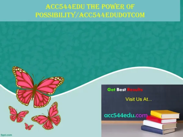 acc544edu The power of possibility/acc544edudotcom