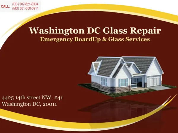 Commercial Establishment Glass Repair Services