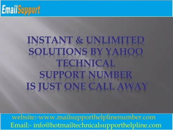 Yahoo mail support number to solve issues quickly