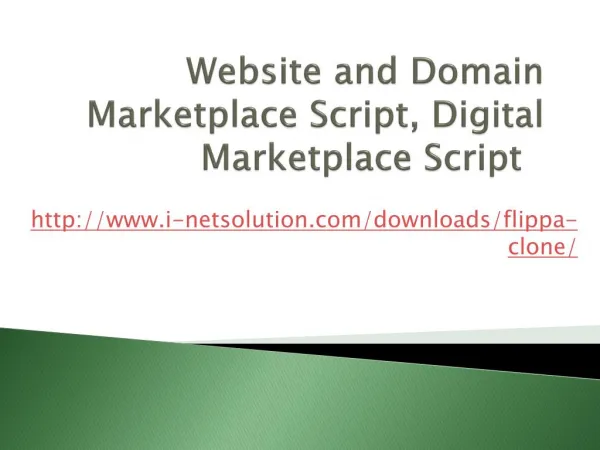Website and Domain Marketplace Script, Digital Marketplace Script, Website Buy and Sell Script