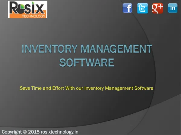 Inventory management software company