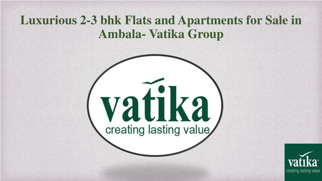 luxurious 2 3 bhk flats and apartments for sale in ambala vatika group