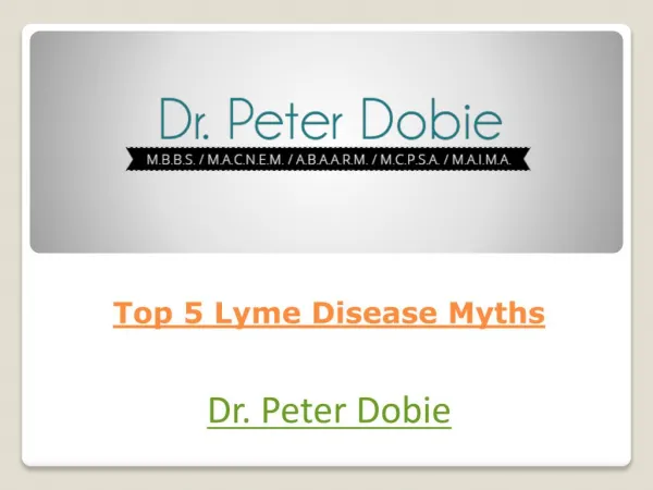 Top 5 Lyme Disease Myths