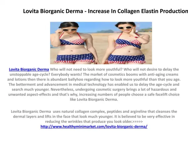 Lovita Biorganic Derma - Make your Skin Brighter and Glowing