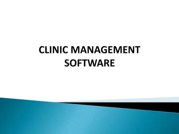 Why Clinic management software is so important?