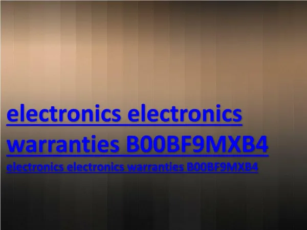 electronics electronics warranties B00BF9MXB4