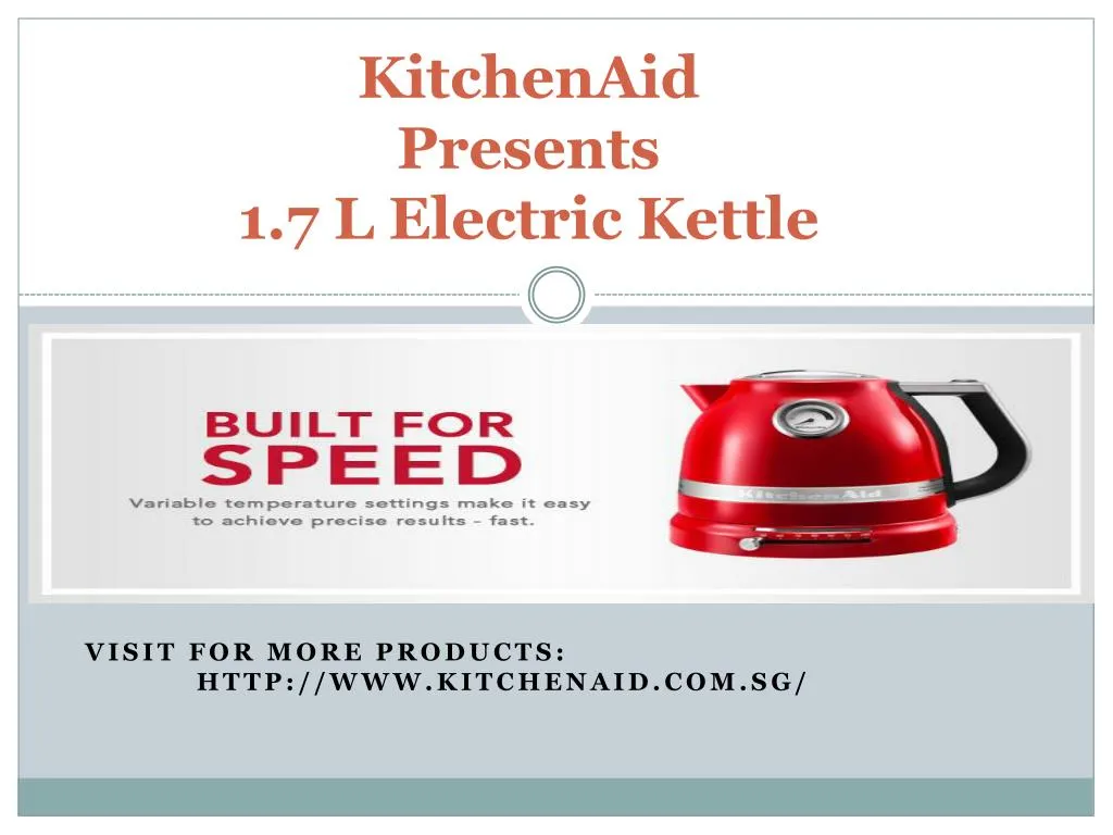 kitchenaid presents 1 7 l electric kettle