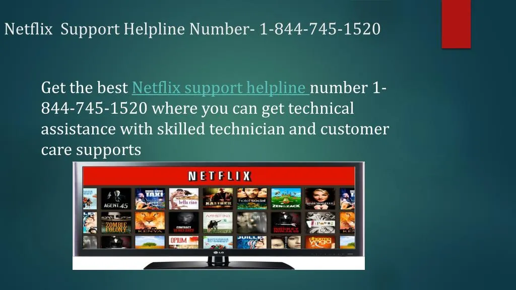 netflix support helpline number 1 844 745 1520