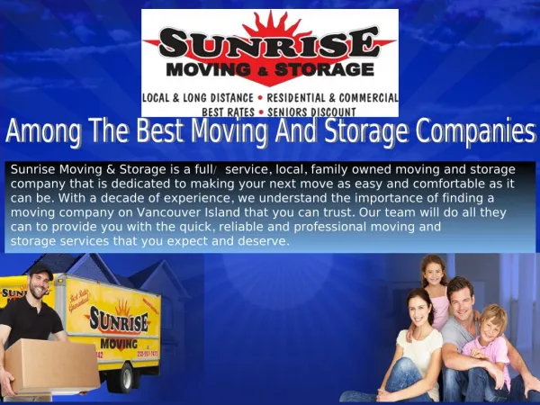 Among The Best Moving And Storage Companies.