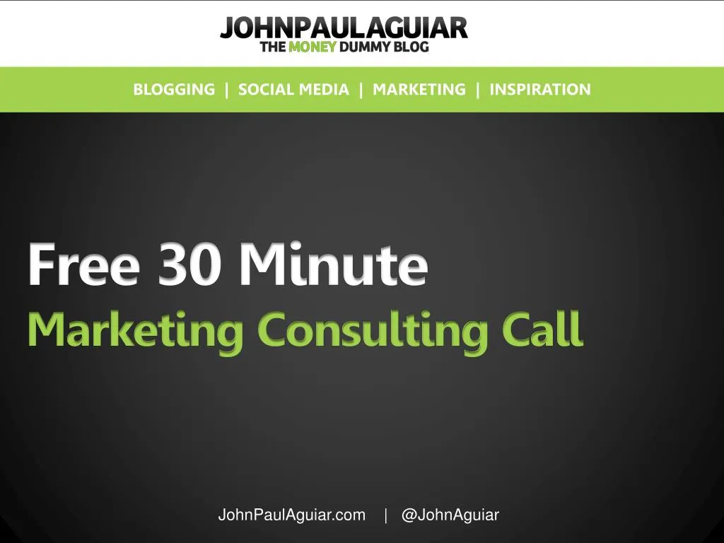 free 30 minute marketing consulting call