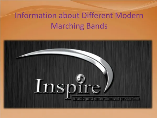 Information about Different Modern Marching Bands
