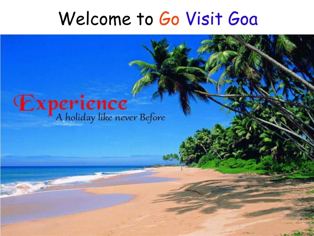 welcome to go visit goa