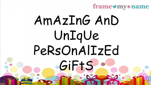 Get Your Own Personalised Gifts Today