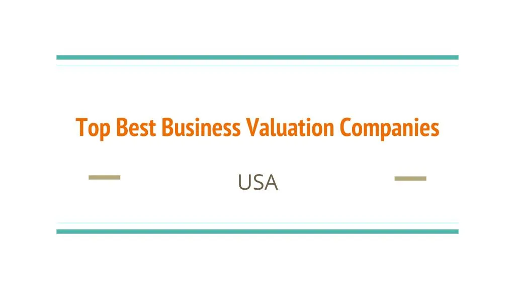 top best business valuation companies