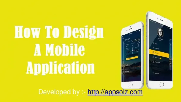 How to Design A Mobile Application?