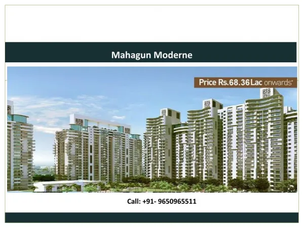 Mahagun Moderne, Residential Property in Sector 78, Noida