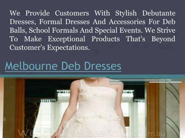Second Hand Deb Dresses Melbourne