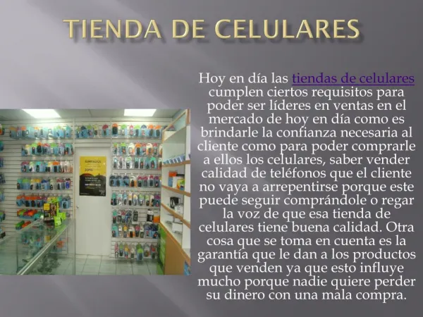 tienda de celulares
