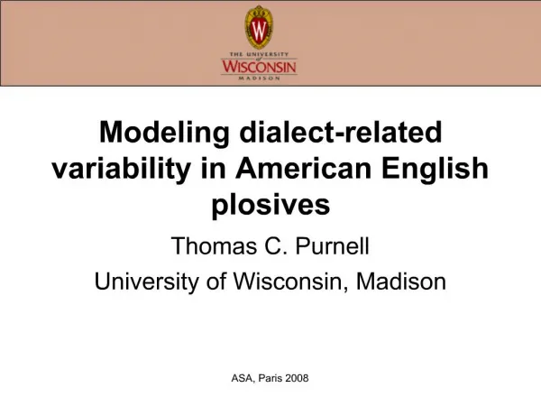 Modeling dialect-related variability in American English plosives