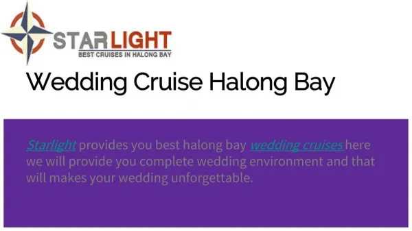Wedding cruise halong bay