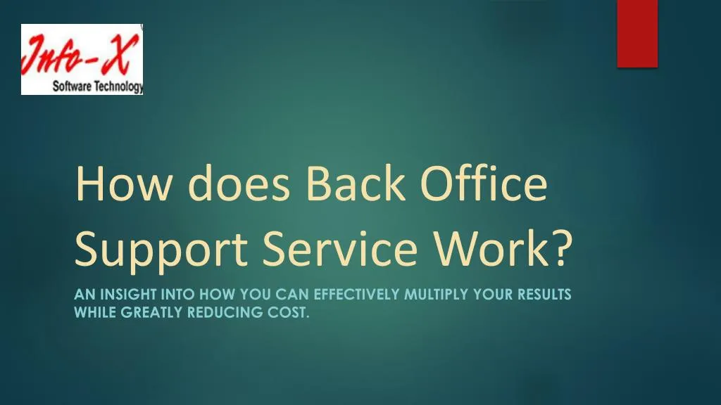 how does back office support service work
