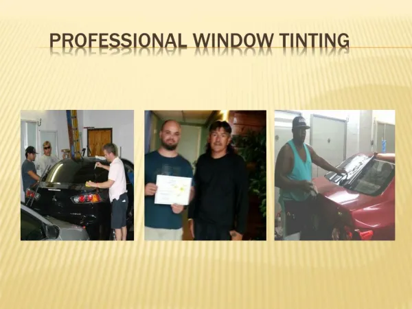 Professional Window Tinting