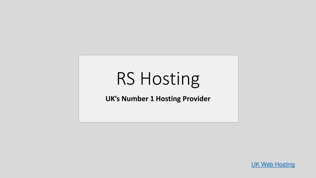 rs hosting
