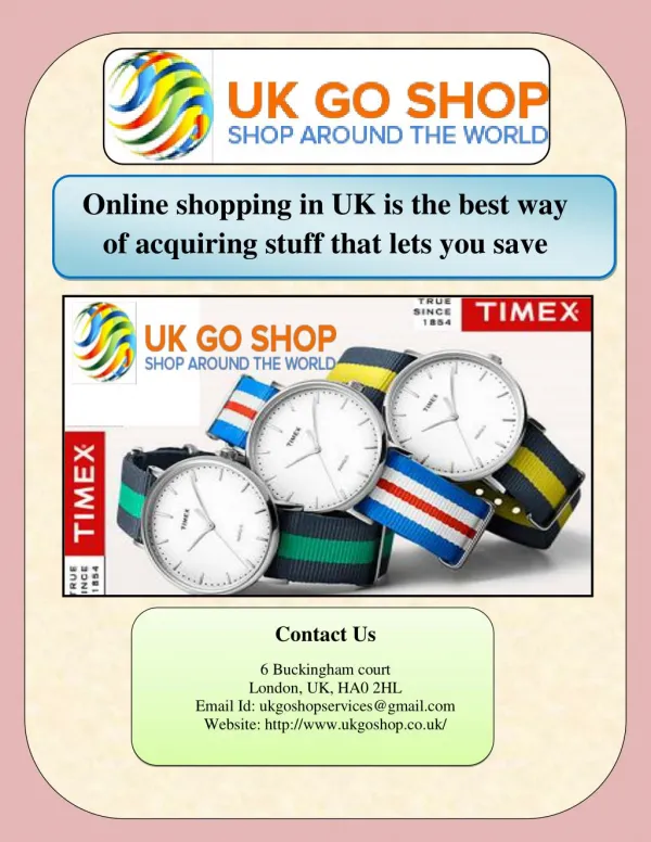 Online shopping in UK is the best way of acquiring stuff that lets you save