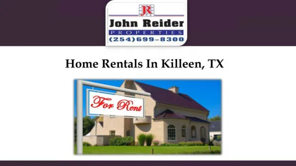 Home Rentals In Killeen, TX