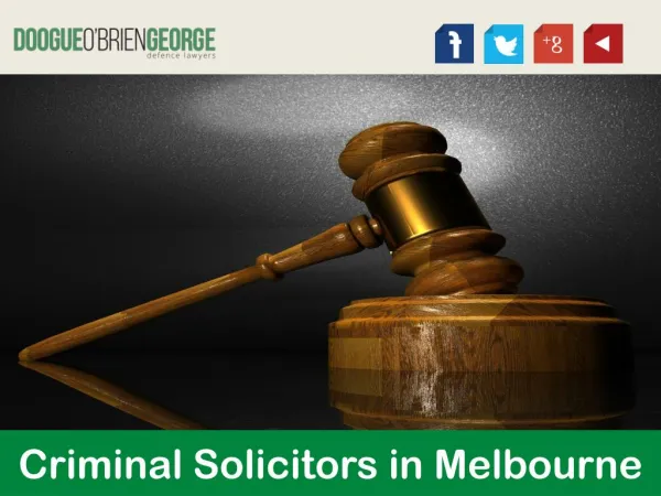 Criminal Solicitors in Melbourne