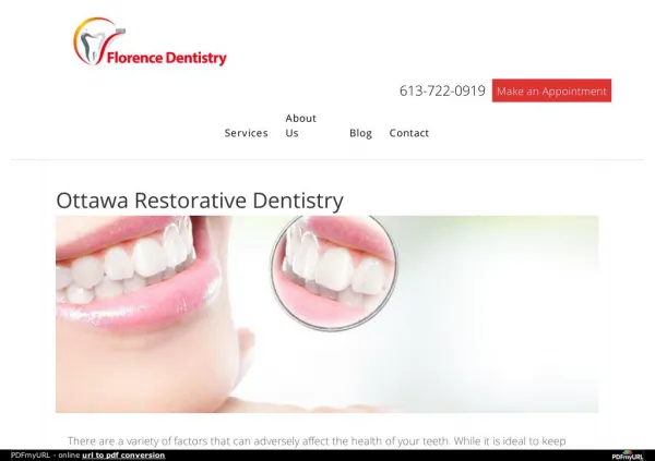 Ottawa Restorative Dentistry Services