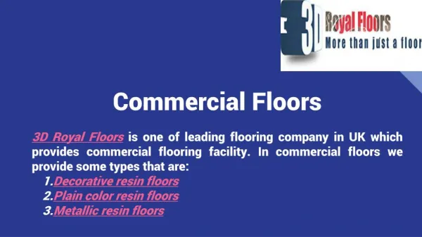 commercial resin flooring