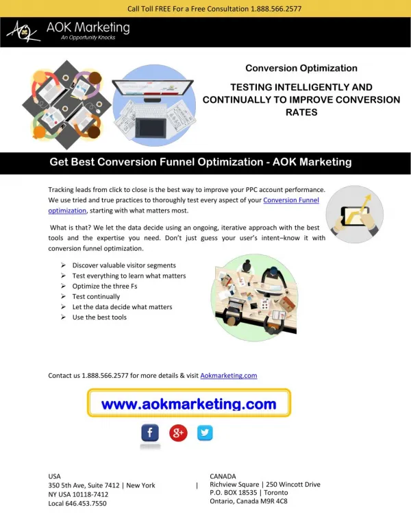 Get Best Conversion Funnel Optimization - AOK Marketing