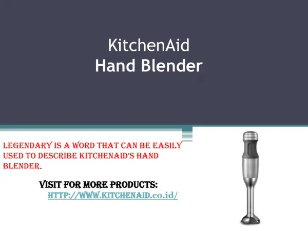 KitchenAid Hand Blender In Indonesia