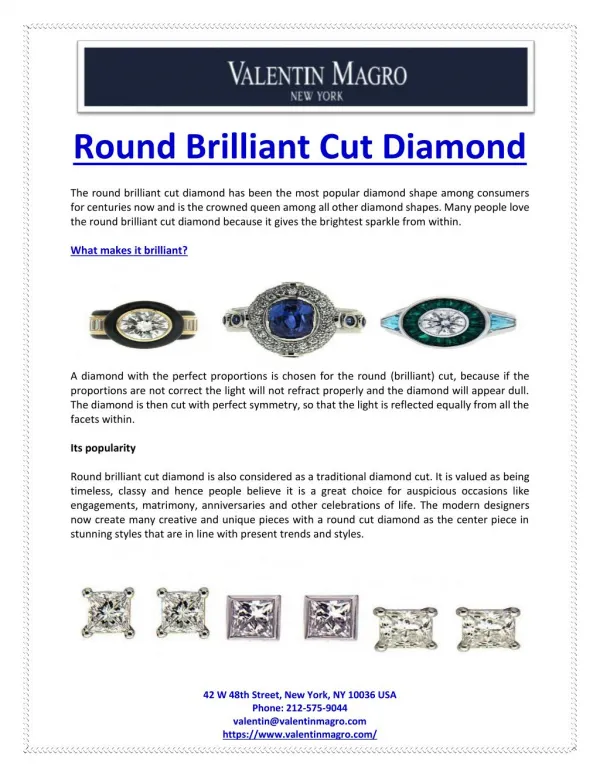 Round Brilliant Cut Diamond