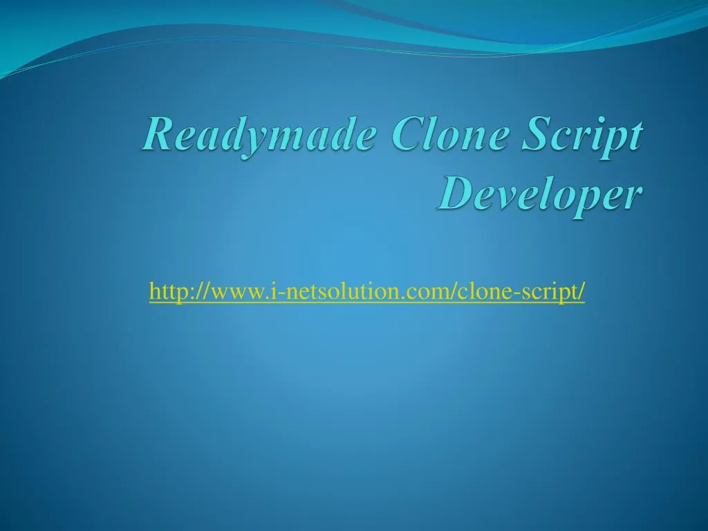 readymade clone script developer