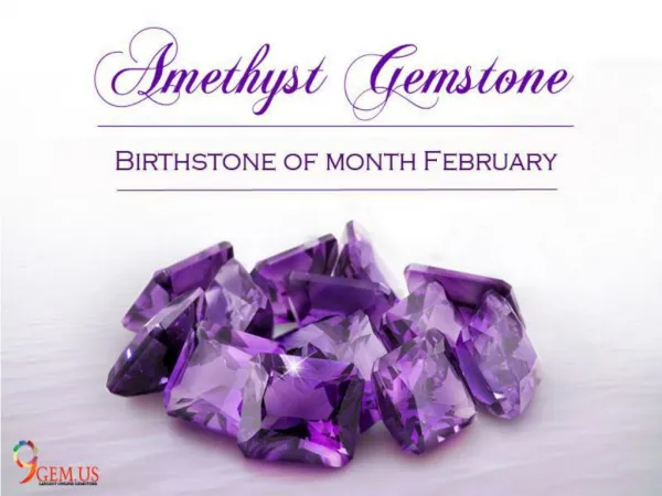 Amethyst Birthstone of Month February