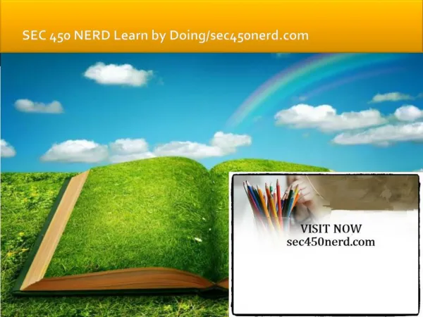 SEC 450 NERD Learn by Doing/sec450nerd.com