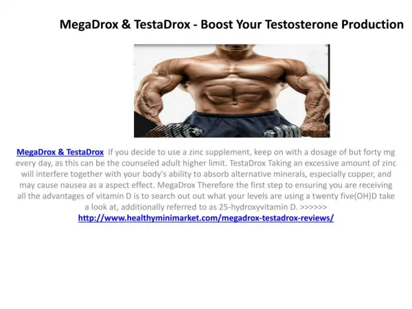 MegaDrox & TestaDrox - Increase Lean Muscle Mass