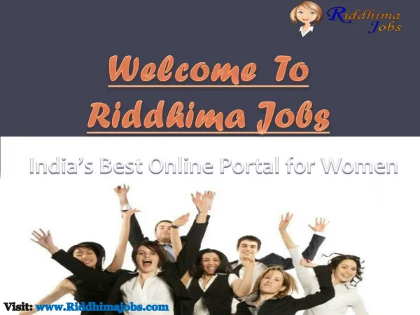 Riddhima Jobs: Online Portal for Women