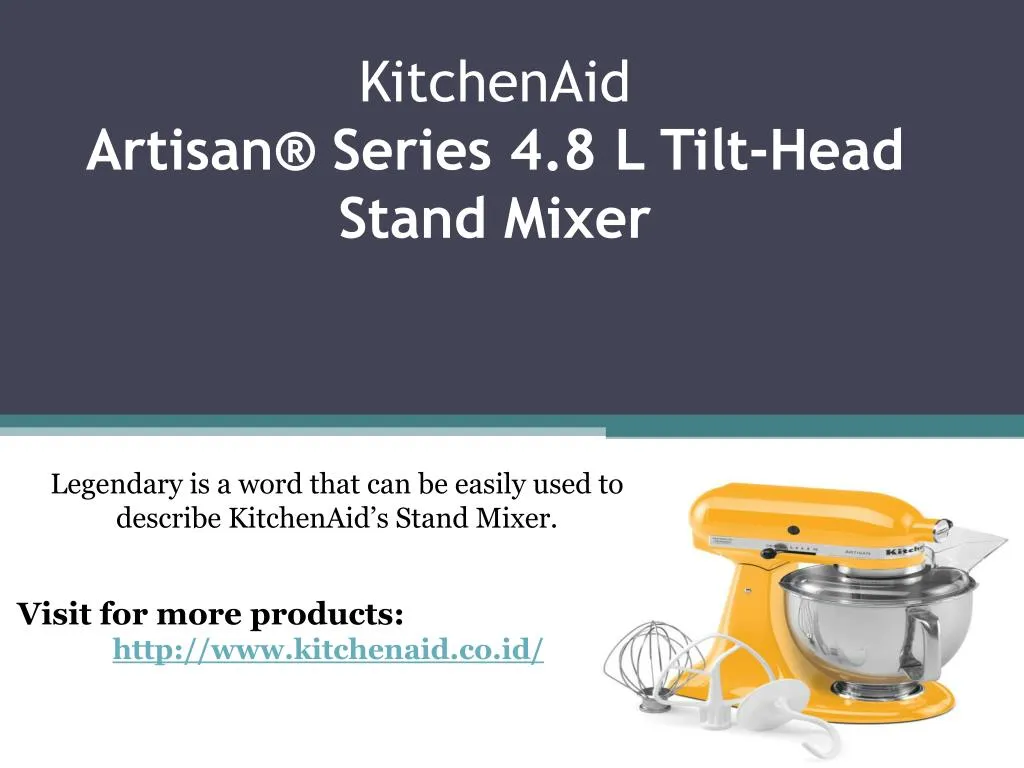 kitchenaid artisan series 4 8 l tilt head stand mixer