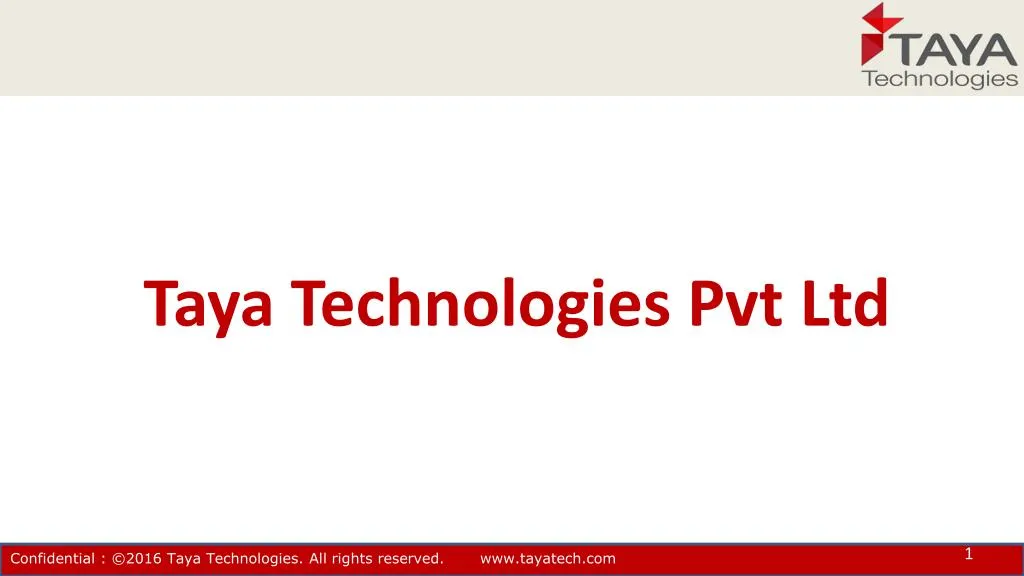 taya technologies pvt ltd