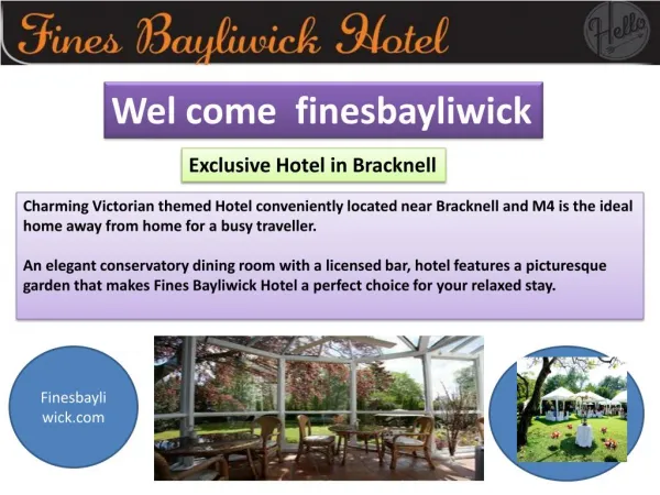 Reading Hotel UK Comfort and quality guaranteed at Finesbayliwick.com