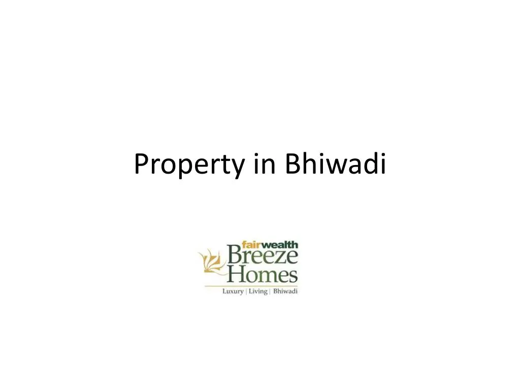 property in bhiwadi