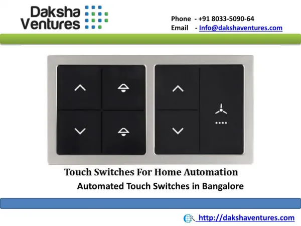 Automated Touch Switches in Bangalore