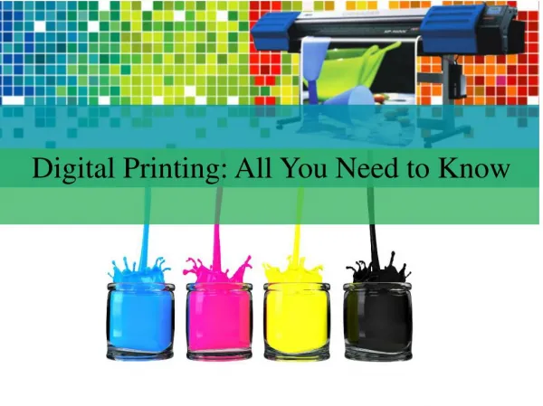 Digital Printing- All You Need to Know