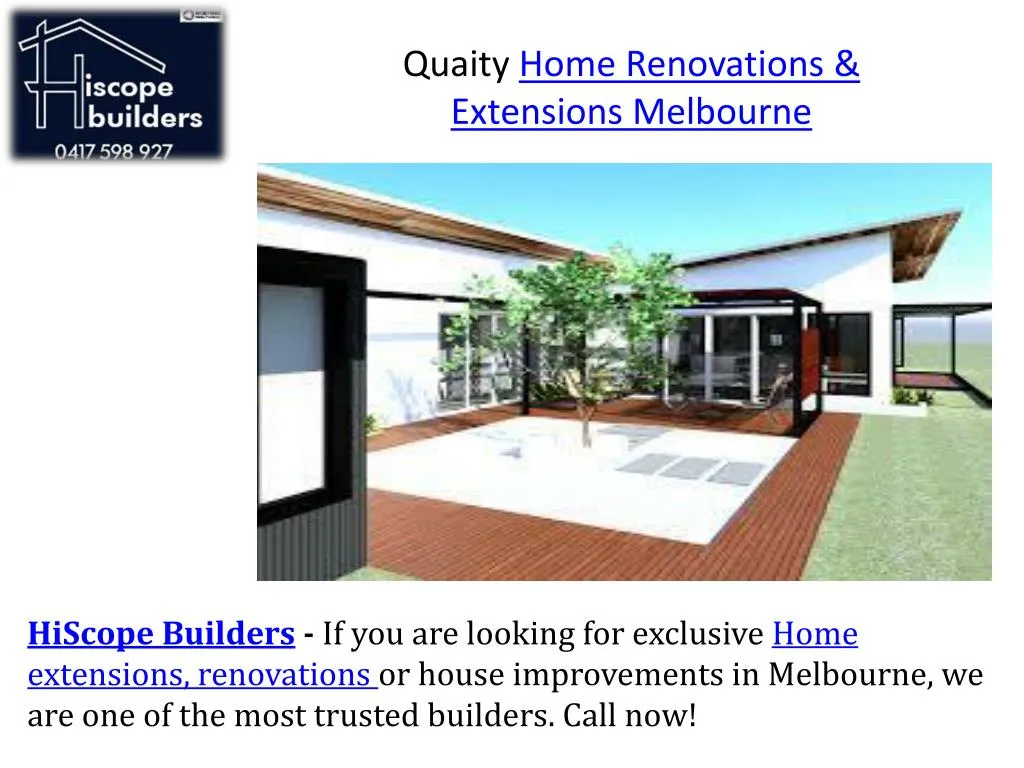 quaity home renovations extensions melbourne